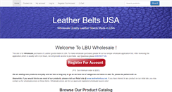 Desktop Screenshot of leatherbeltsusa.com