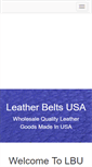 Mobile Screenshot of leatherbeltsusa.com